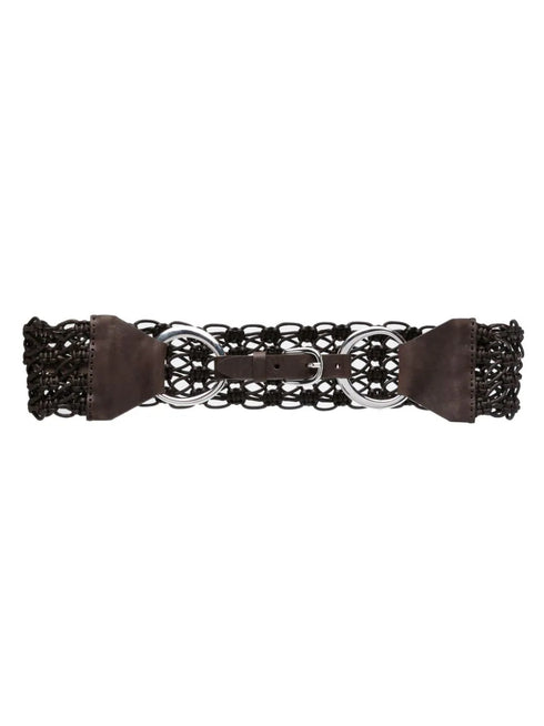 braided leather belt